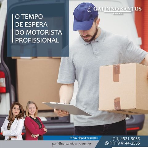 TEMPO DE ESPERA DO MOTORISTA PROFISSIONAL EMPREGADO